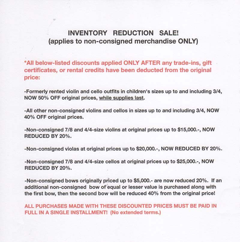 Sale Flyer Sale Flyer